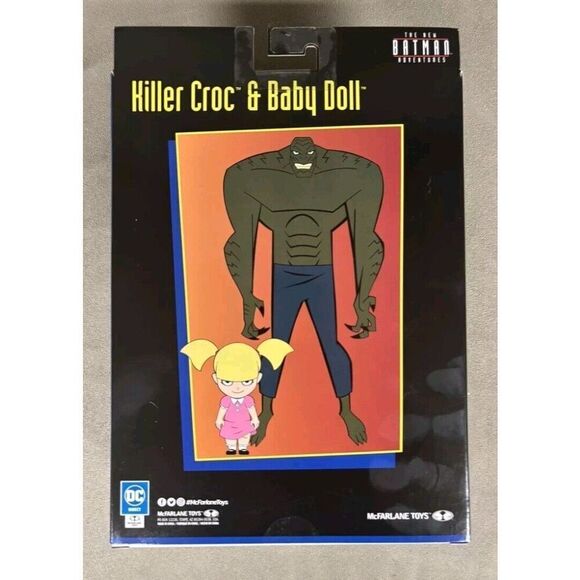 NIB McFarlane DC Direct The New Batman Adventures Killer Croc & Baby Doll Action - Picture 3 of 3